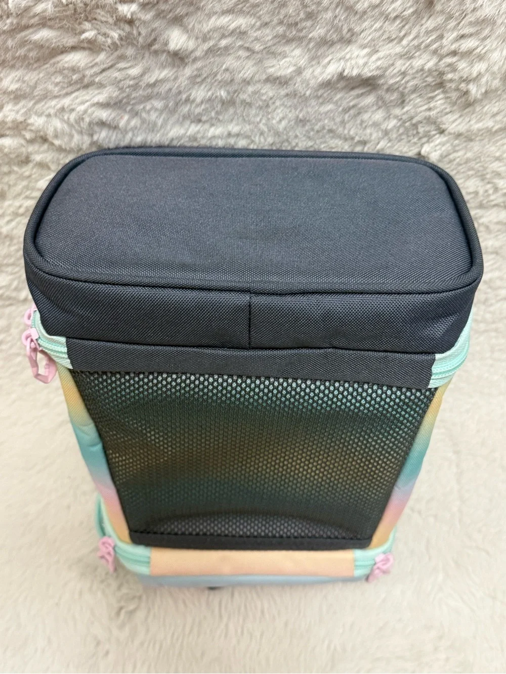 adidas Pastel Rainbow Gradient Backpack and Lunch bag set- Mint, Pink, Yellow - Picture 10 of 16